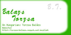 balazs torzsa business card